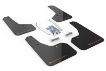 2019+ Subaru Forester Svarta Stänkskydd Orange Logo Rally Armor